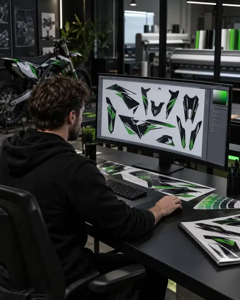 Création d’un kit déco moto sur mesure