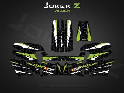 Déco de casque Semi personnalisée - Modèle 5 Casque Modele5