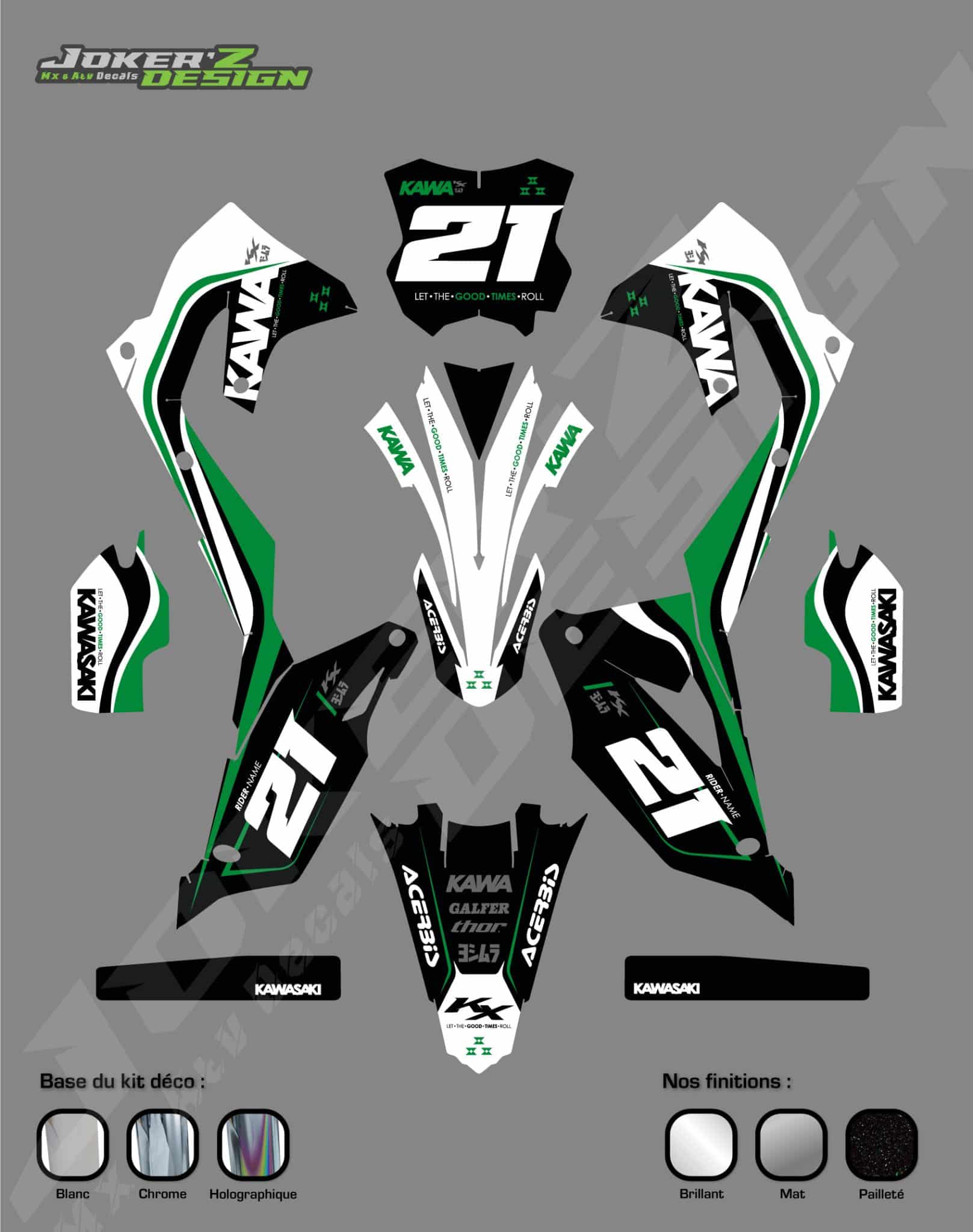 Kit déco - Kawasaki - Flow Kit déco - Kawasaki - Flow – Image 4