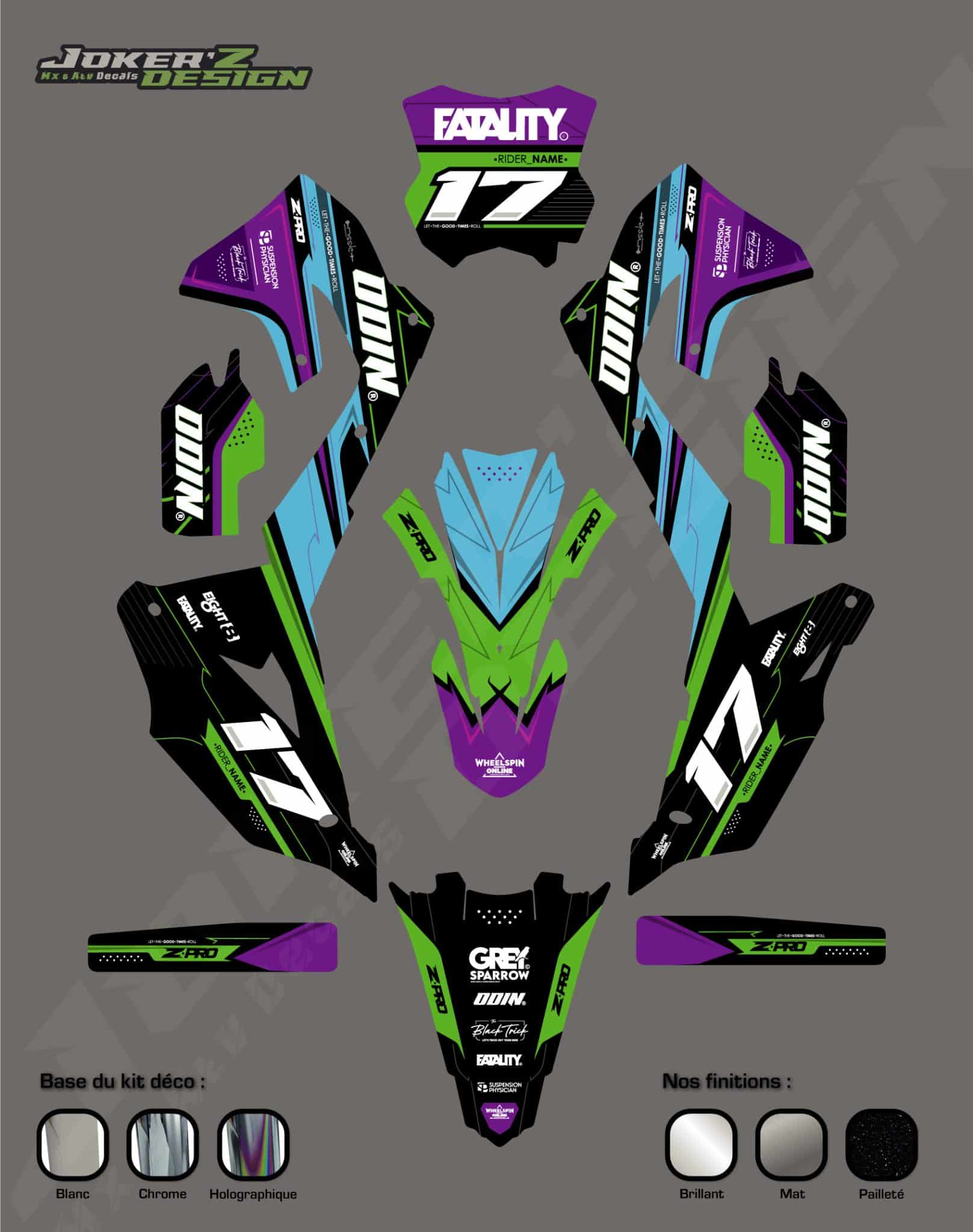 Kit déco - Kawasaki - Synth Kit déco - Kawasaki - Synth – Image 4