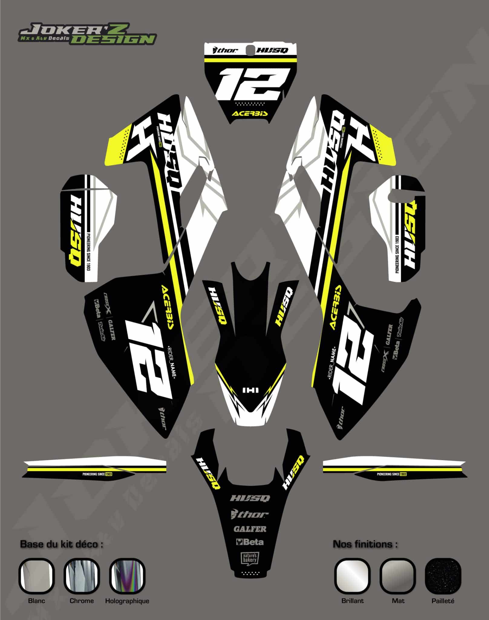 Kit déco - Husqvarna - Trinity Kit déco - Husqvarna - Trinity – Image 4