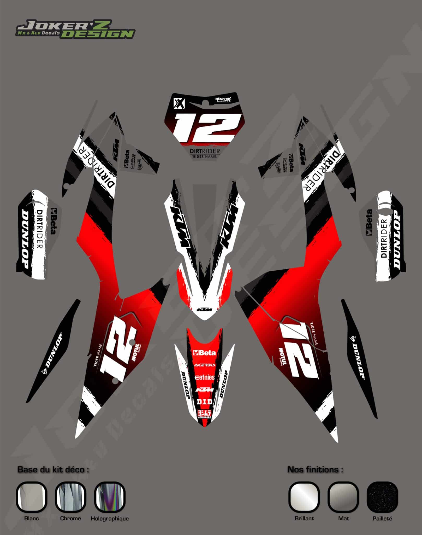 Kit déco - KTM - Dirt Kit déco - KTM - Dirt – Image 4