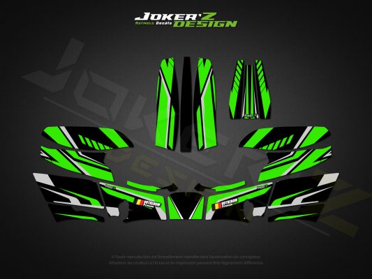 Déco de casque Semi personnalisée - Modèle 7